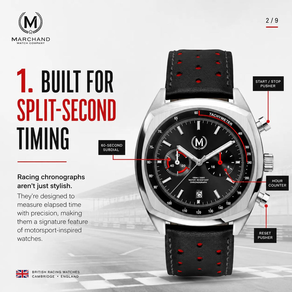 Classic Driver Chronograph, Black Strap (PRE-ORDER NOW)