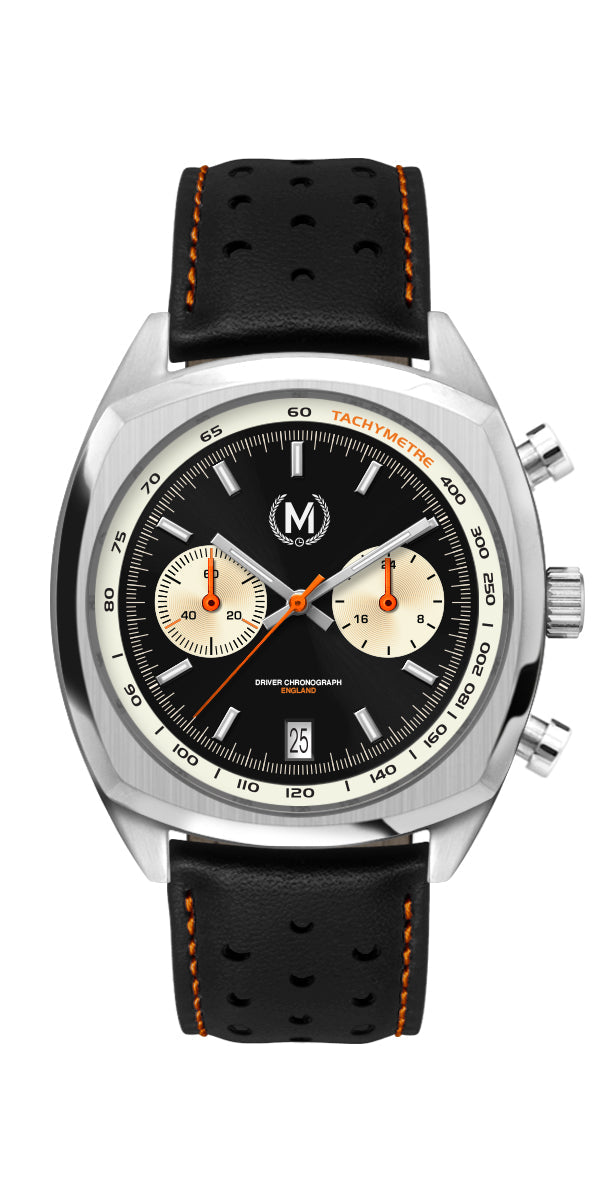Driver Chronograph MKII Meca-Quartz, Black Reverse Panda