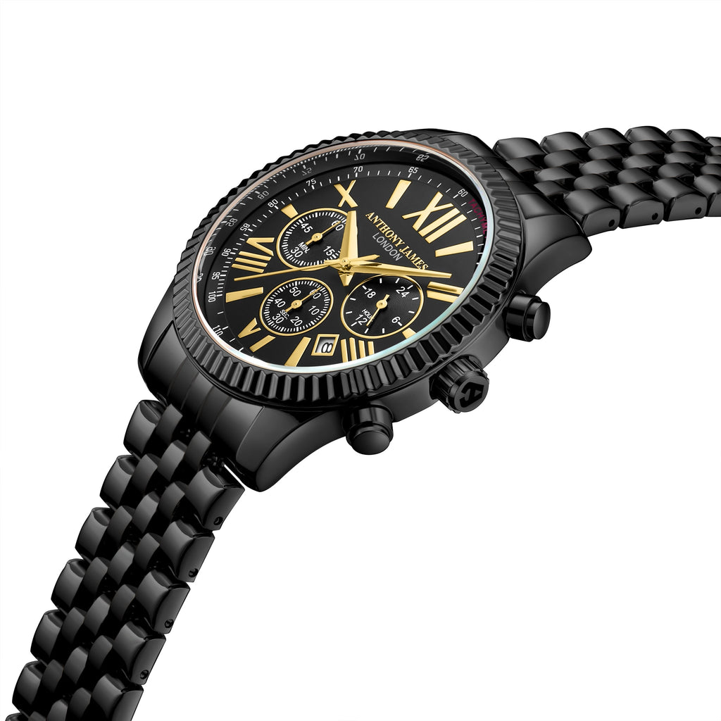 Hand Assembled Anthony James Chrono Sports Black