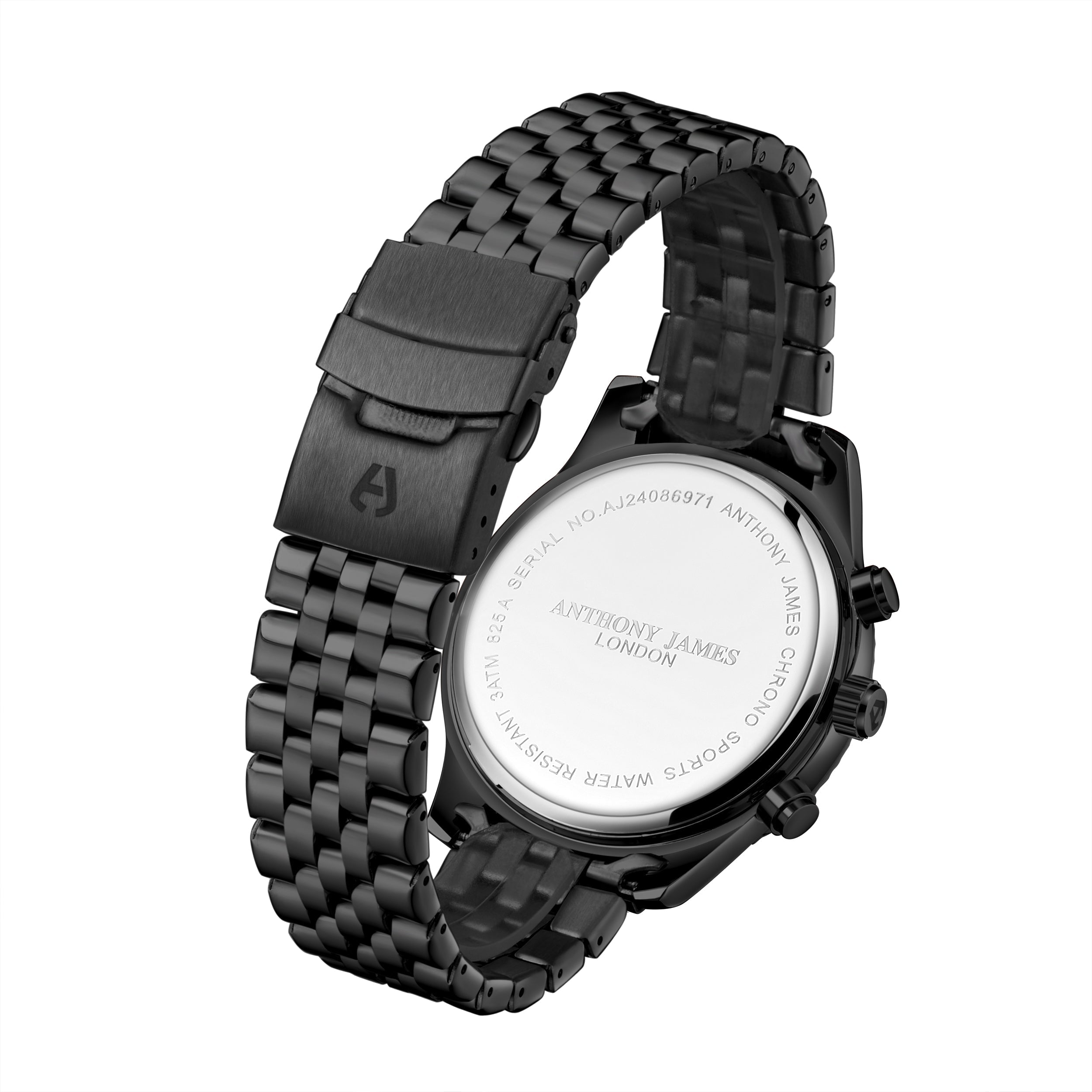 Hand Assembled Anthony James Chrono Sports Black