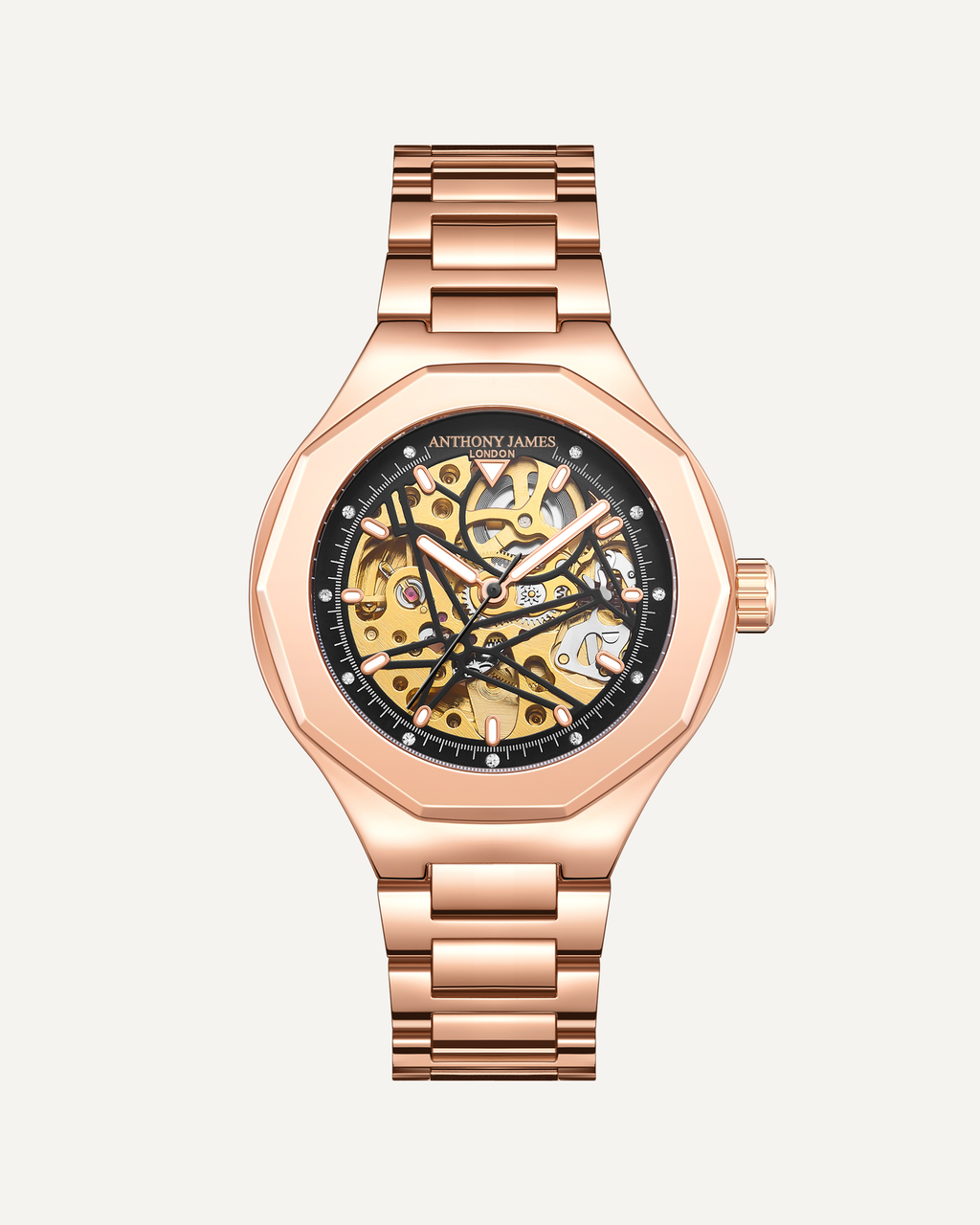 Hand Assembled Anthony James Sports Skeleton Automatic Rose