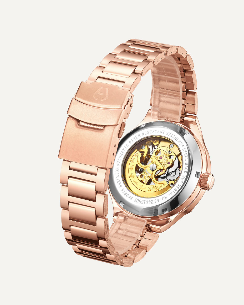 Hand Assembled Anthony James Sports Skeleton Automatic Rose
