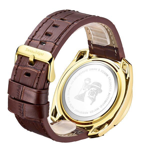Limited Edition Swan & Edgar Hand Assembled Crusader Automatic Brown