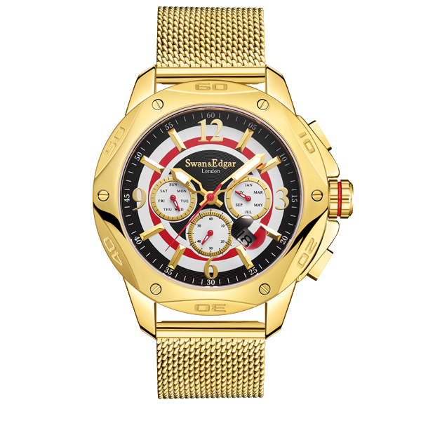 Limited Edition Swan & Edgar Hand Assembled Sports Target Automatic Gold