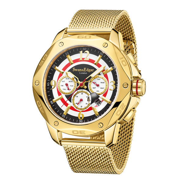 Limited Edition Swan & Edgar Hand Assembled Sports Target Automatic Gold
