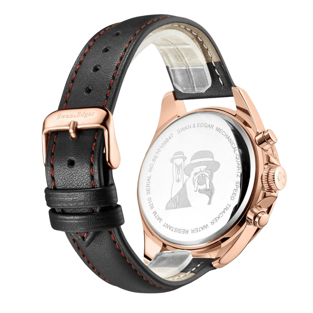 Limited Edition Swan & Edgar Hand Assembled Speed Tracker Mechanical Quartz Rose White