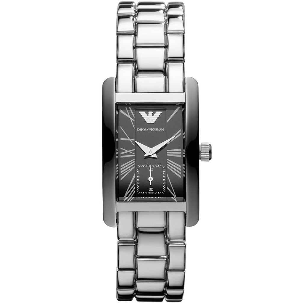 Emporio Armani AR0157 Classic Women's Rectangular Silver Watch