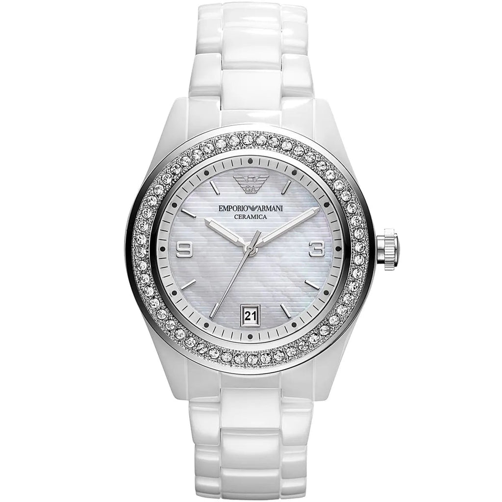 Emporio Armani AR1426 Ceramica Women's White Watch