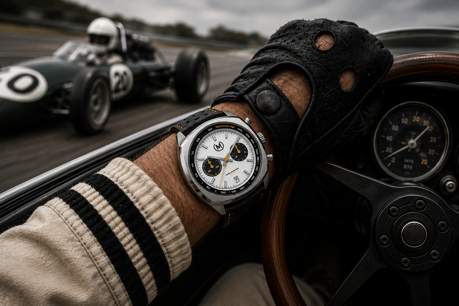 Driver Chronograph MKII Meca-Quartz, Panda
